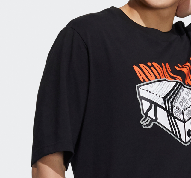 adidas Kaos Logo Seri Huruf, Unisex, COD '" AD-51