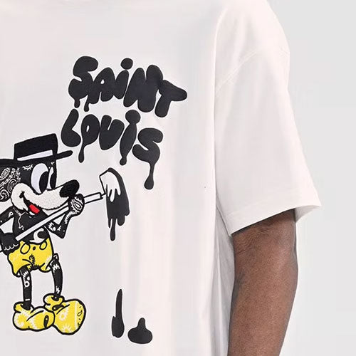 LV Kaos Logo Seri Huruf, Unisex, COD '-L-33