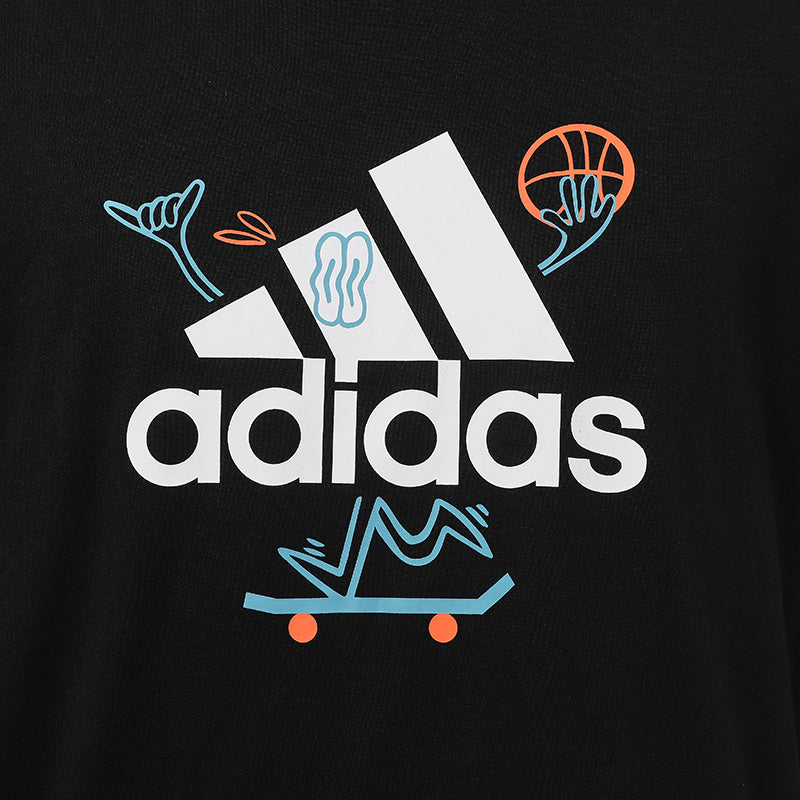 adidas Kaos Logo Seri Huruf, Unisex, COD '" AD-60