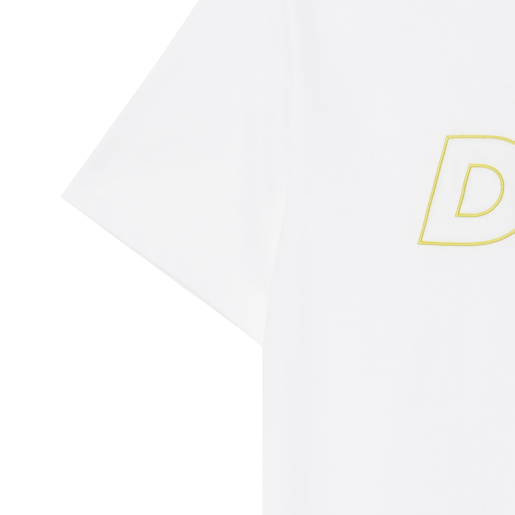 Kaos Pendek DIOR dengan Motif Gambar/Cetak, Cocok untuk Pria dan Wanita  -D-18