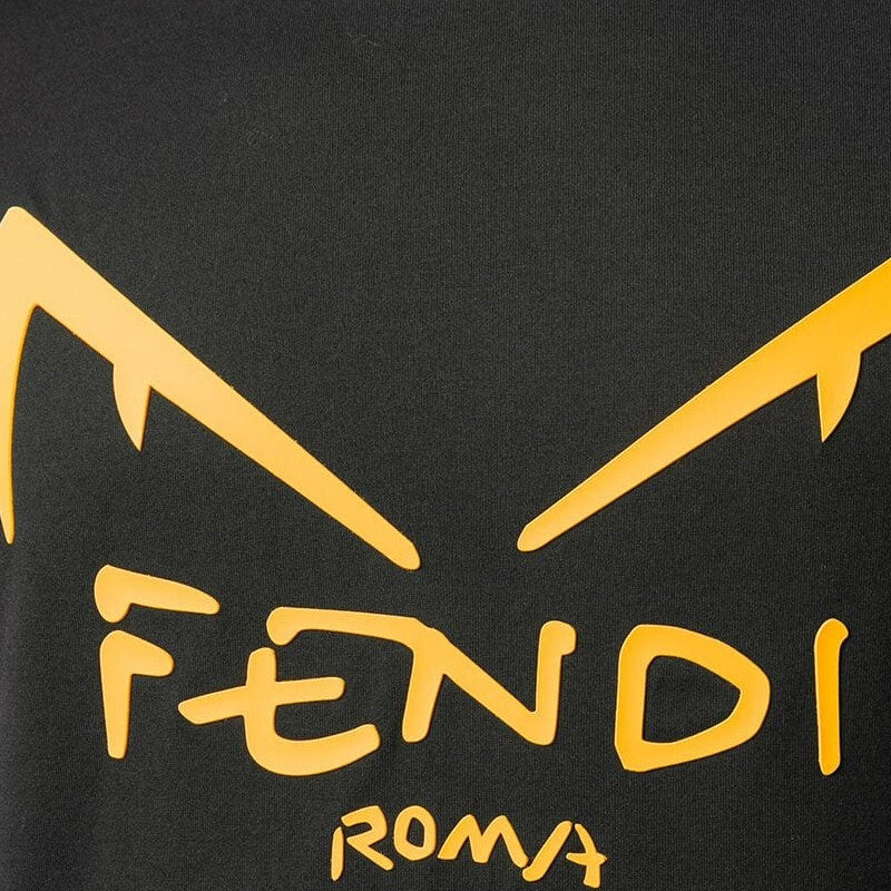 Kaos Pendek FENDI dengan Motif Gambar/Cetak, Cocok untuk Pria dan WanitaF-12