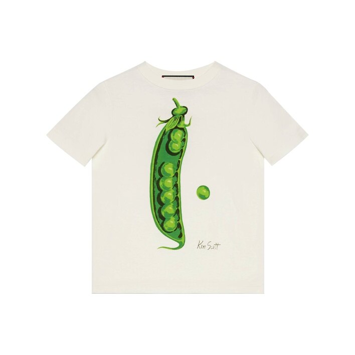 GUCCI Kaos Logo Seri Huruf, Unisex, COD '"   G-101