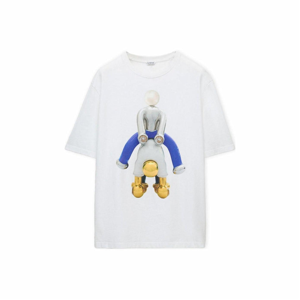 Kaos Pendek LOEWE dengan Motif Gambar/Cetak, Cocok untuk Pria dan Wanita -LE-15