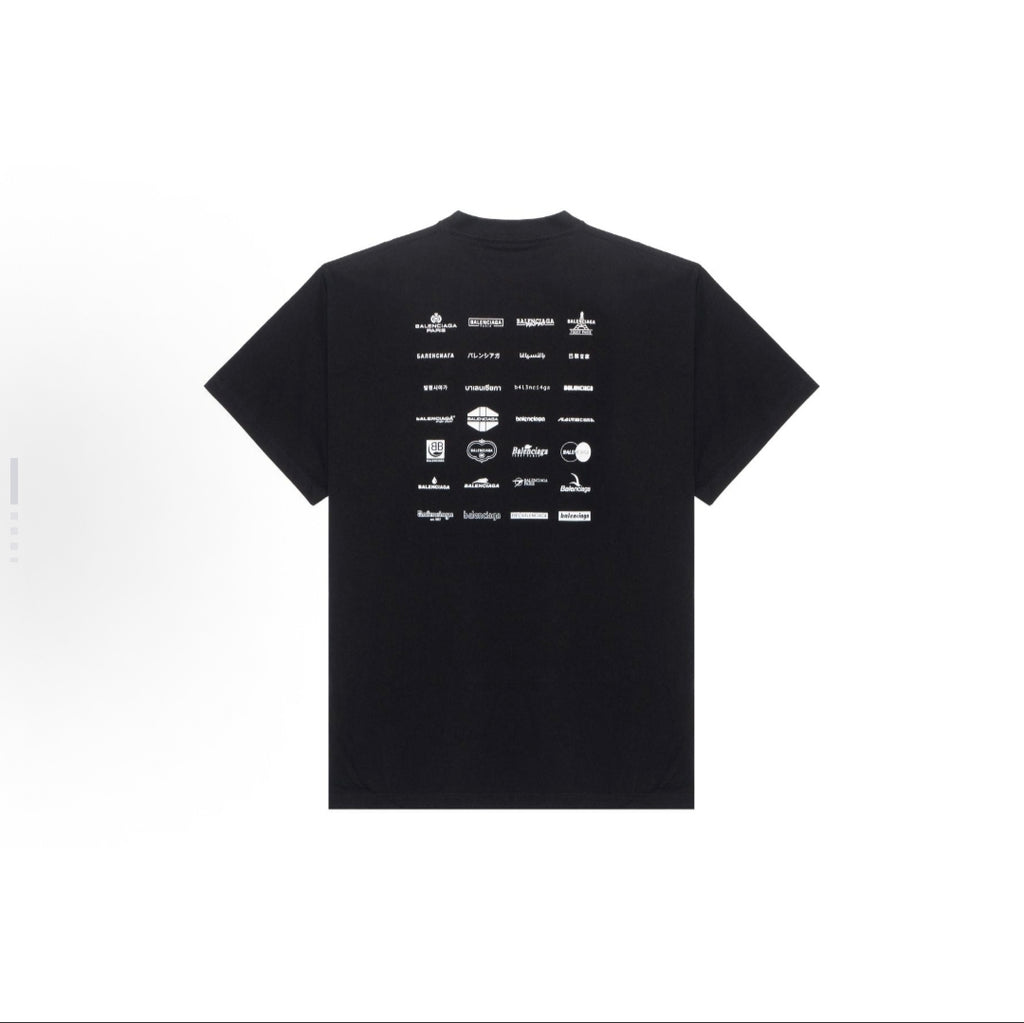 BALENCIAGA Kaos Logo Seri Huruf, Unisex '"COD '"  BA-2