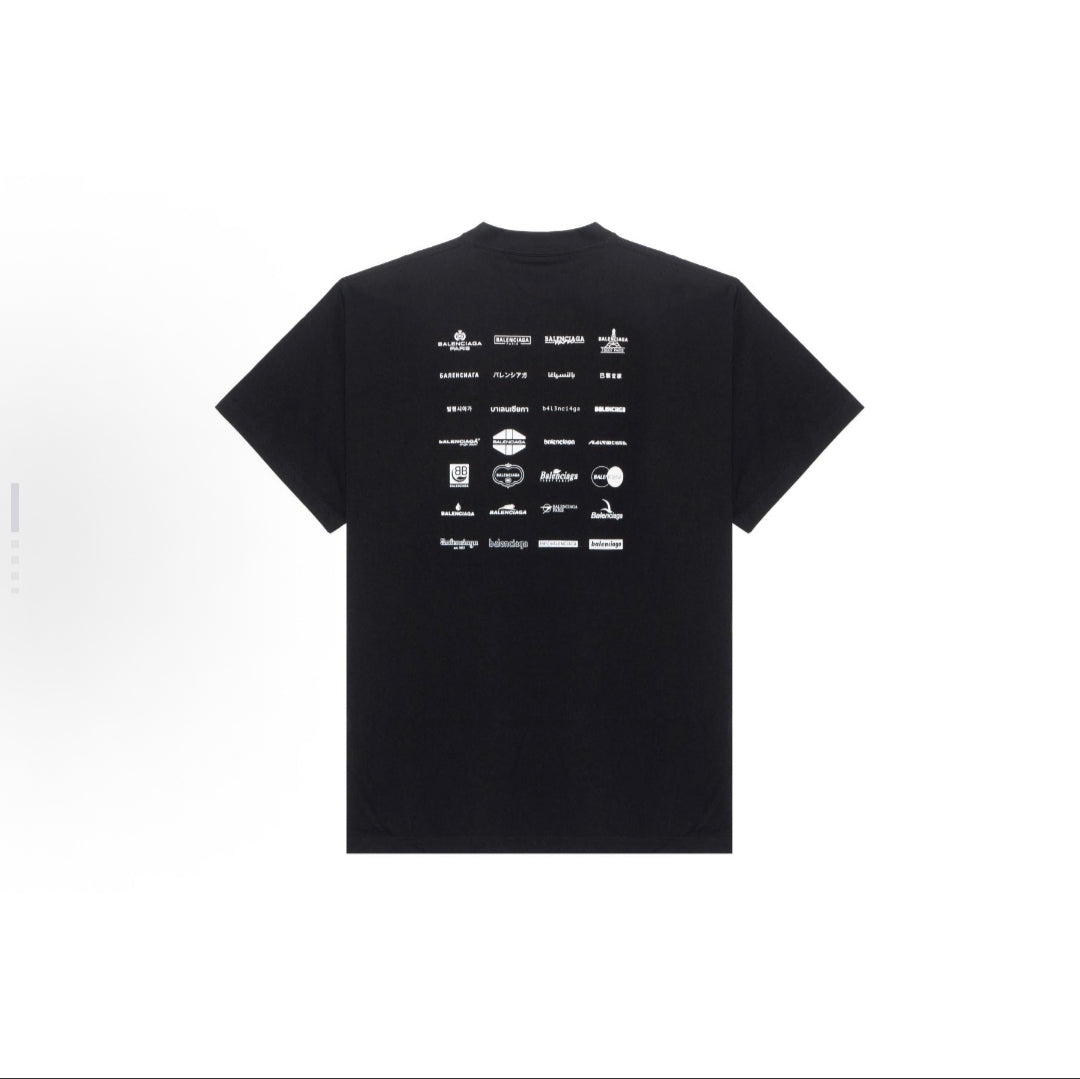 BALENCIAGA Kaos Logo Seri Huruf, Unisex '"COD '"  BA-2