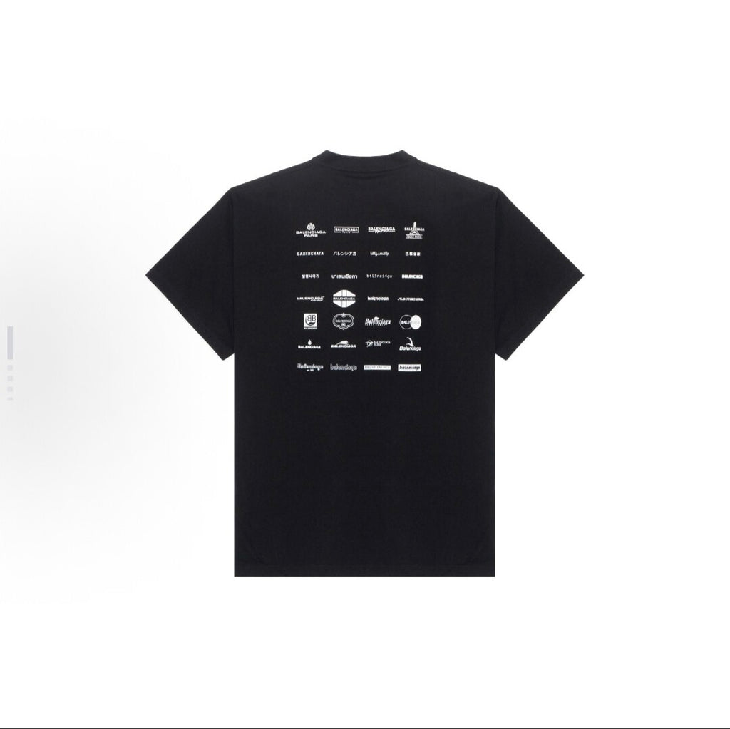 BALENCIAGA Kaos Logo Seri Huruf, Unisex '"COD '"  BA-2