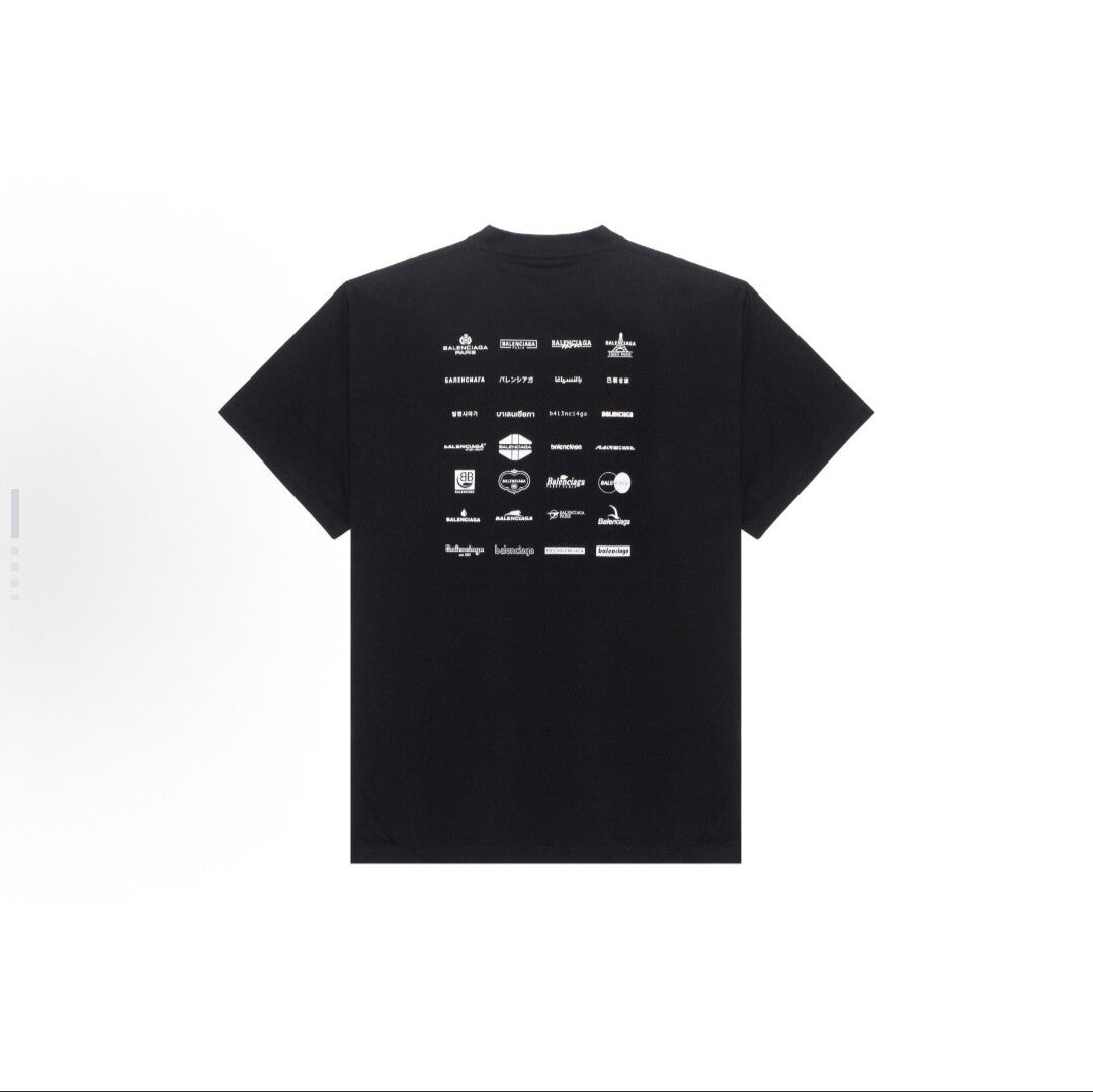 BALENCIAGA Kaos Logo Seri Huruf, Unisex '"COD '"  BA-2