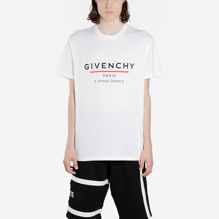 Kaos Givenchy Bermotif, Unisex -J-45
