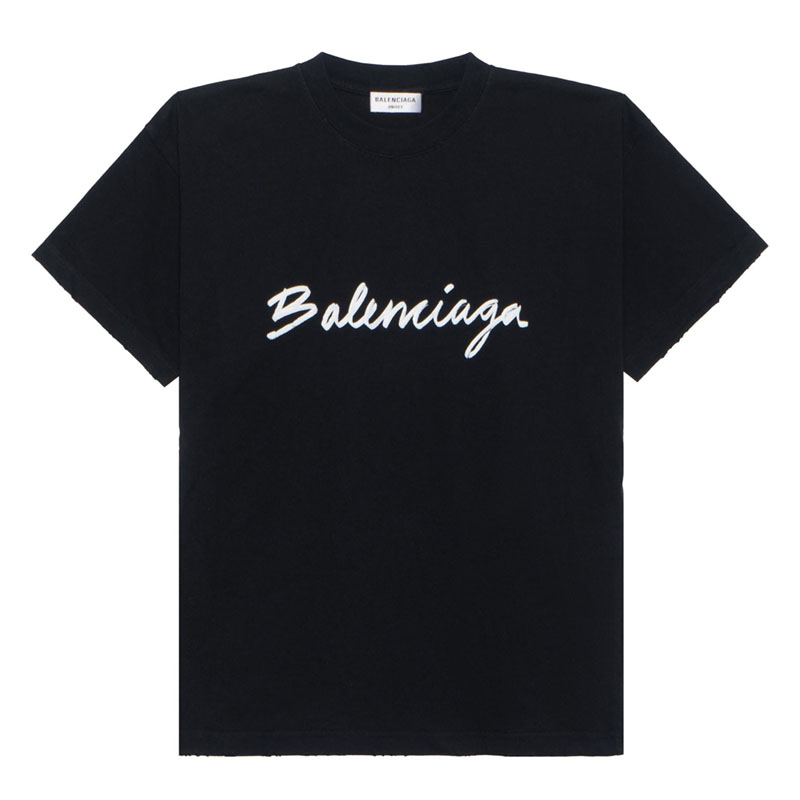 Kaos Pendek Balenciaga dengan Motif Gambar/Cetak, Cocok untuk Pria dan Wanita -BL-35