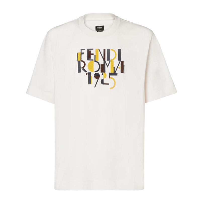 Kaos Pendek FENDI dengan Motif Gambar/Cetak, Cocok untuk Pria dan WanitaF-07