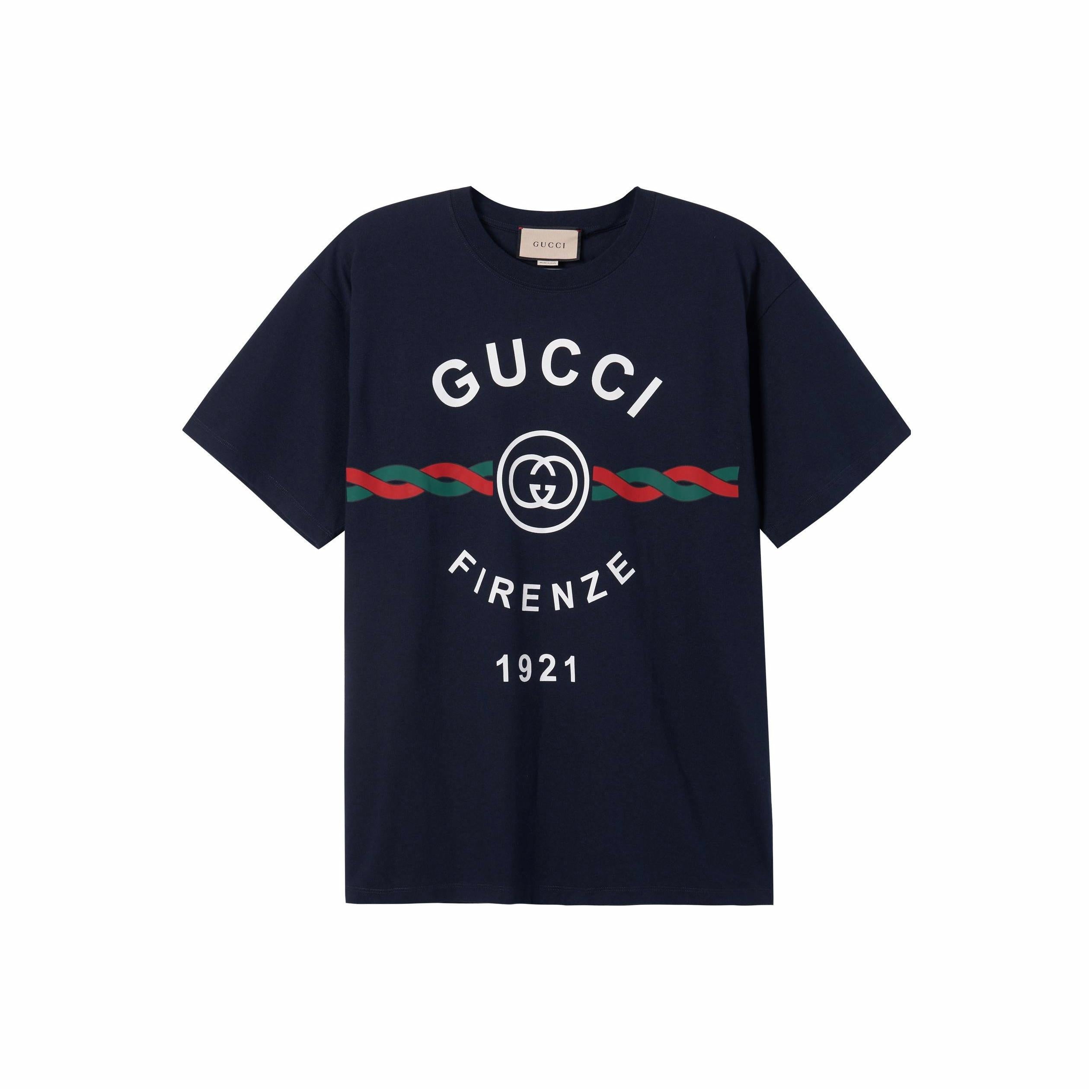 GUCCI Kaos Logo Seri Huruf, Unisex, COD '"    '"  G-50