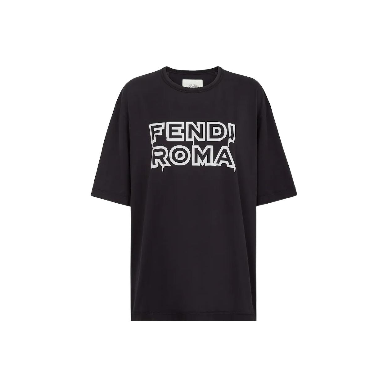 Kaos Pendek FENDI dengan Motif Gambar/Cetak, Cocok untuk Pria dan WanitaF-13