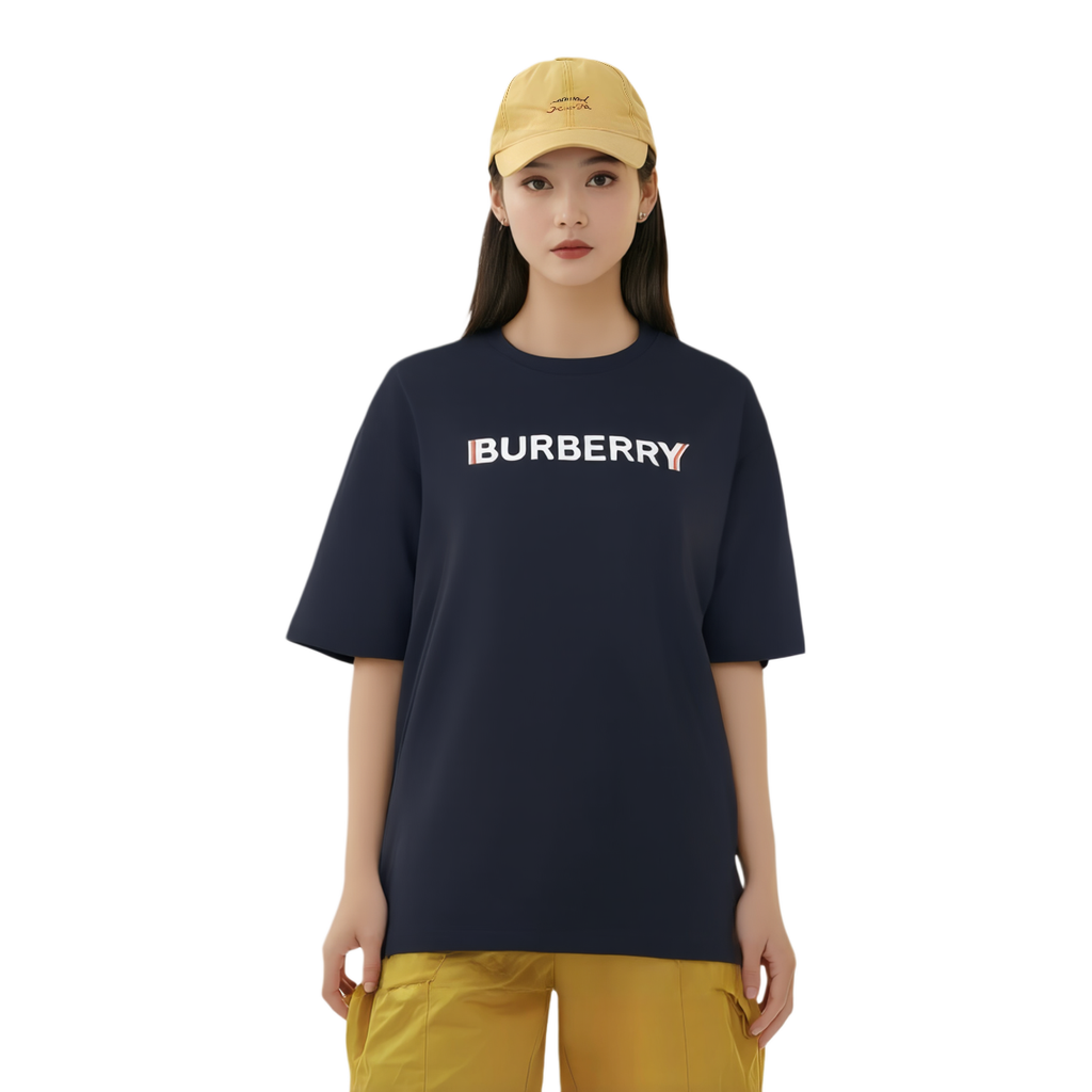 Burberry Kaos Logo Seri Huruf, Unisex, COD '"B-40