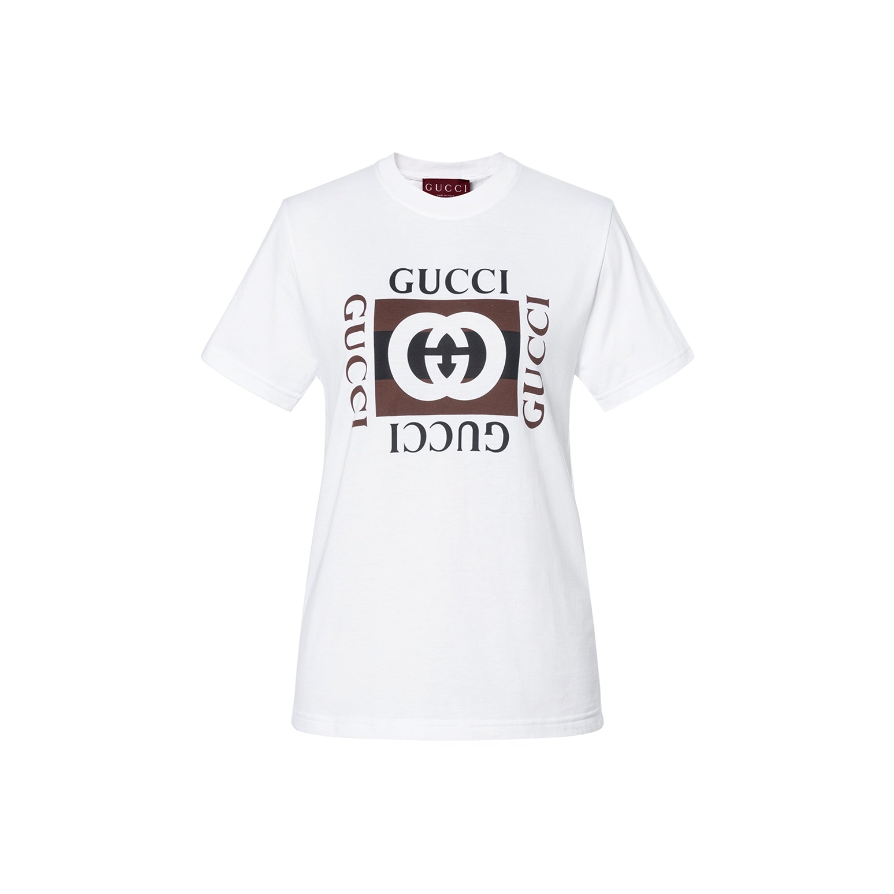 GUCCI Kaos Logo Seri Huruf, Unisex, COD '"    '"  G-34