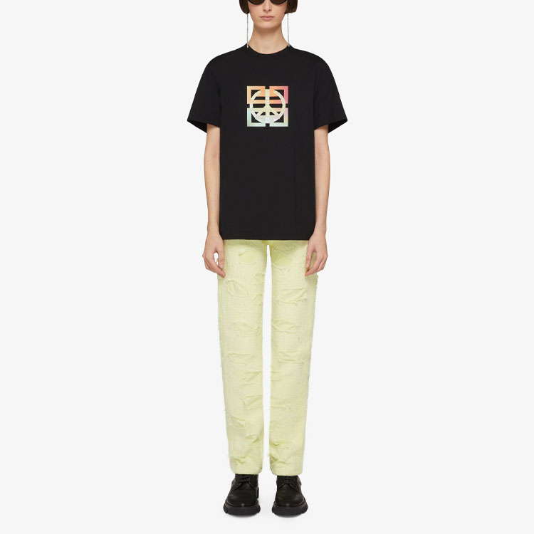 Kaos Givenchy Bermotif, Unisex -J-10