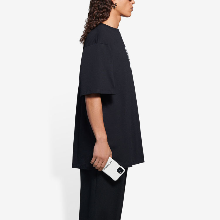 Kaos Pendek Balenciaga dengan Motif Gambar/Cetak, Cocok untuk Pria dan Wanita -BL-46