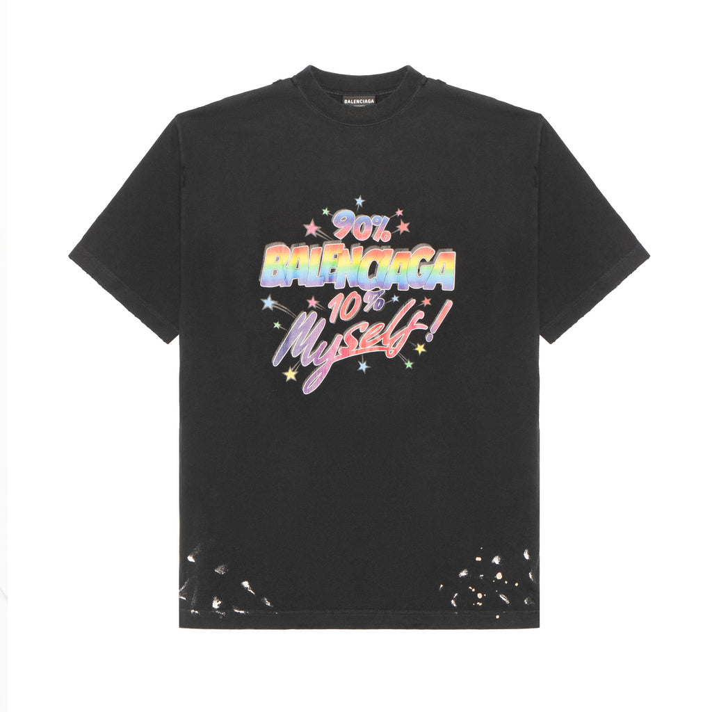 Kaos Pendek Balenciaga dengan Motif Gambar/Cetak, Cocok untuk Pria dan Wanita -BL-05