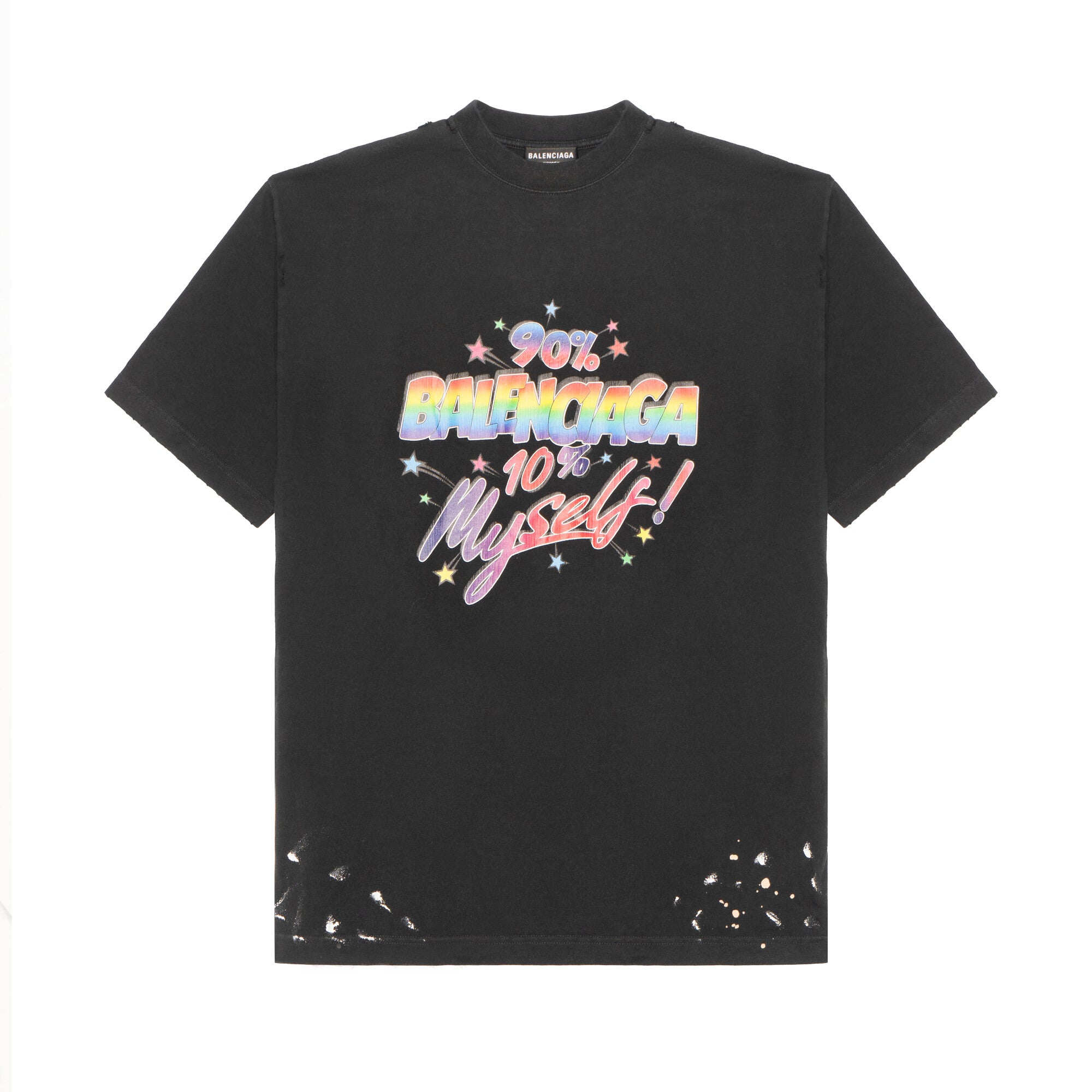 Kaos Pendek Balenciaga dengan Motif Gambar/Cetak, Cocok untuk Pria dan Wanita -BL-05