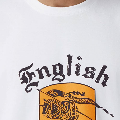 Burberry Kaos Logo Seri Huruf, Unisex, COD '"B-59