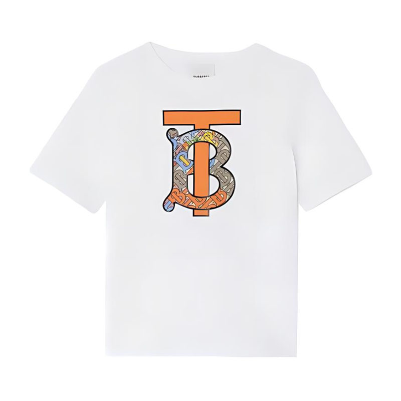 Burberry Kaos Logo Seri Huruf, Unisex, COD '"B-68