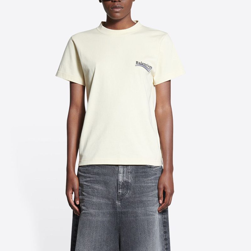 Kaos Pendek Balenciaga dengan Motif Gambar/Cetak, Cocok untuk Pria dan Wanita -BL-09