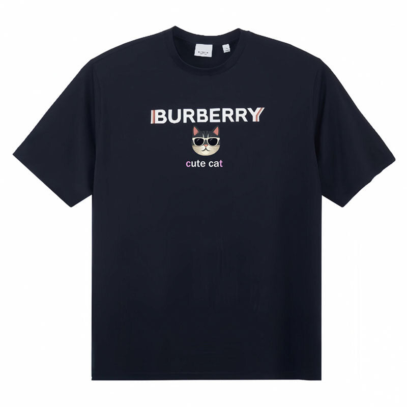 Burberry Kaos Logo Seri Huruf, Unisex, COD '"B-19