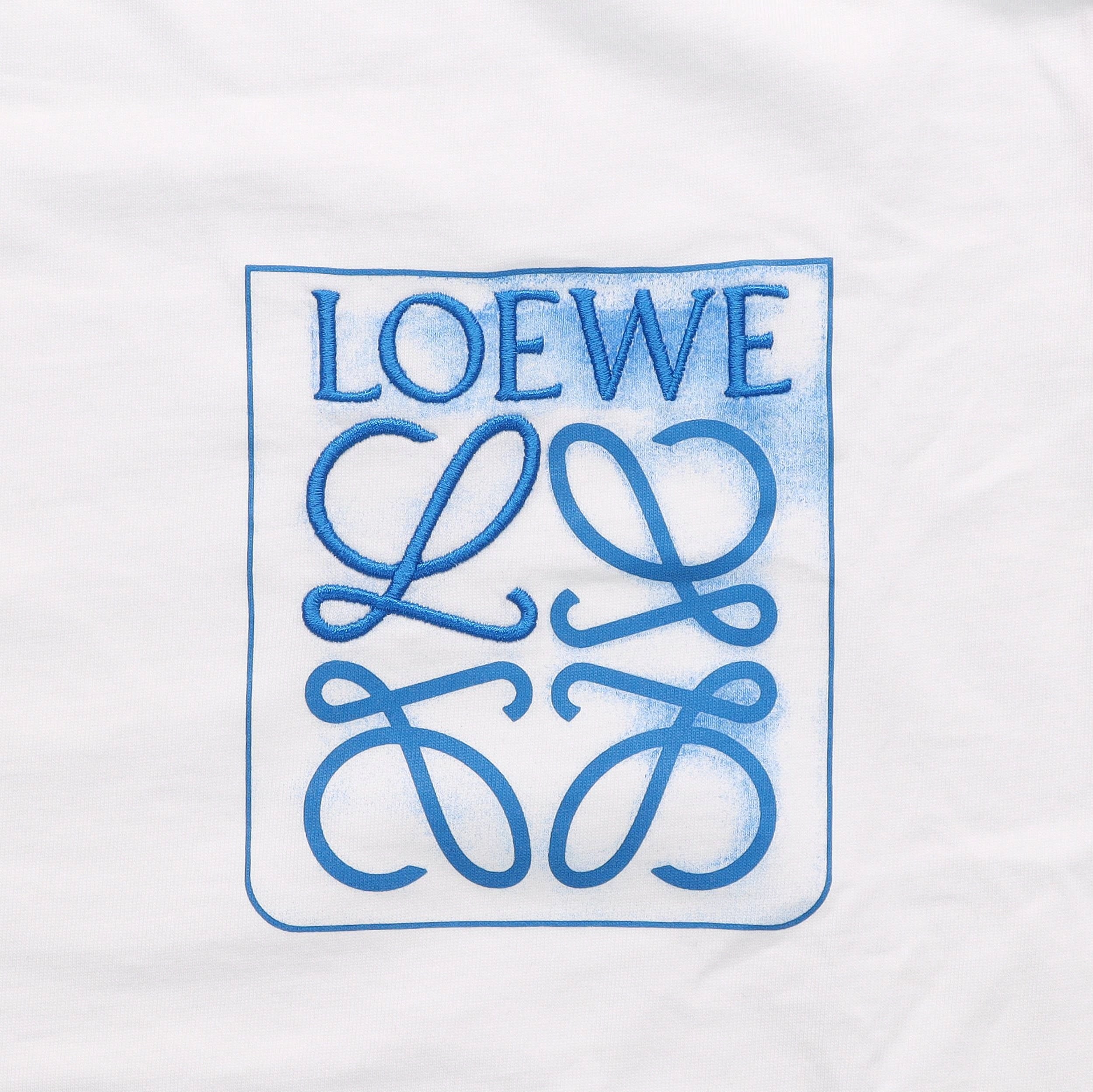 Kaos Pendek LOEWE dengan Motif Gambar/Cetak, Cocok untuk Pria dan Wanita -LE-03