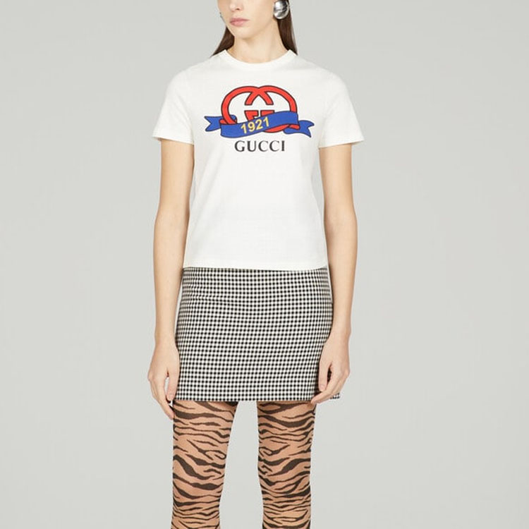 GUCCI Kaos Logo Seri Huruf, Unisex, COD '"    '"  G-24