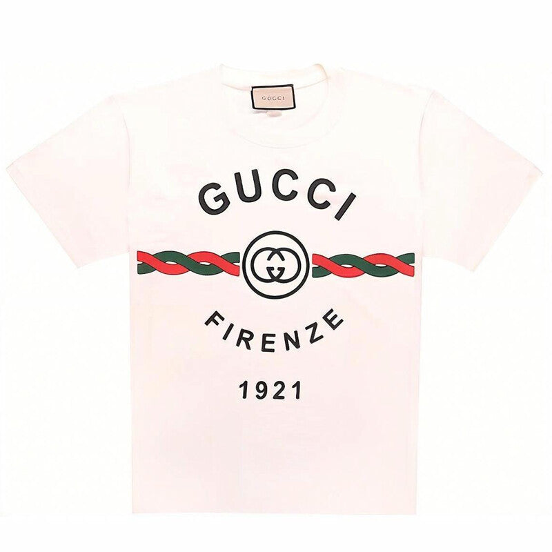 GUCCI Kaos Logo Seri Huruf, Unisex, COD '"    '"  G-33