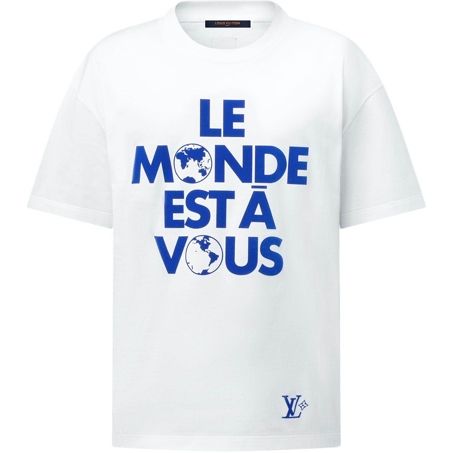 LV Kaos Logo Seri Huruf, Unisex, COD '-L-07