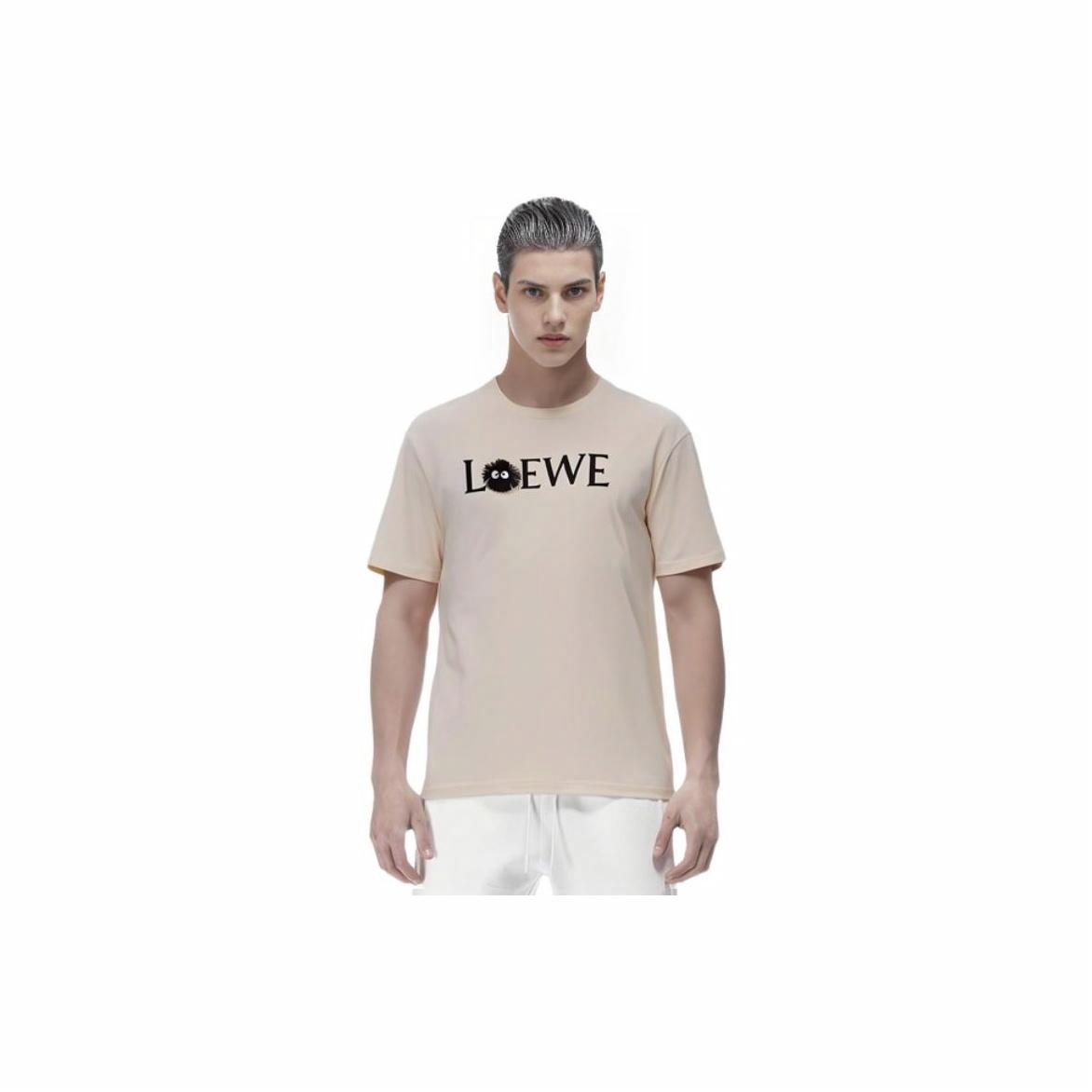 Kaos Pendek LOEWE dengan Motif Gambar/Cetak, Cocok untuk Pria dan Wanita -LE-10