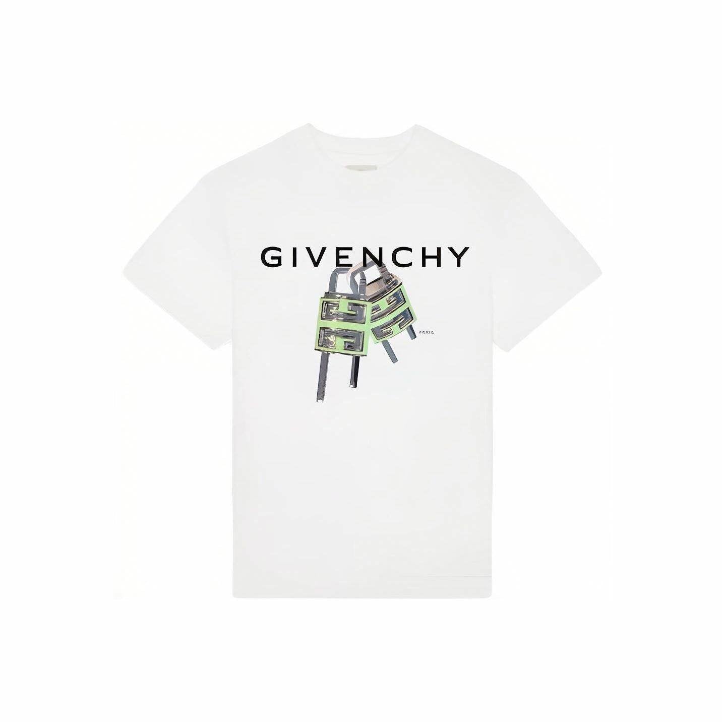Kaos Givenchy Bermotif, Unisex -J-02