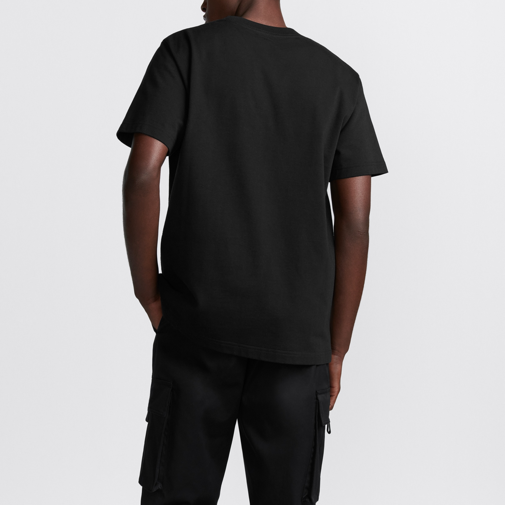 Kaos Pendek DIOR dengan Motif Gambar/Cetak, Cocok untuk Pria dan Wanita  -D-06