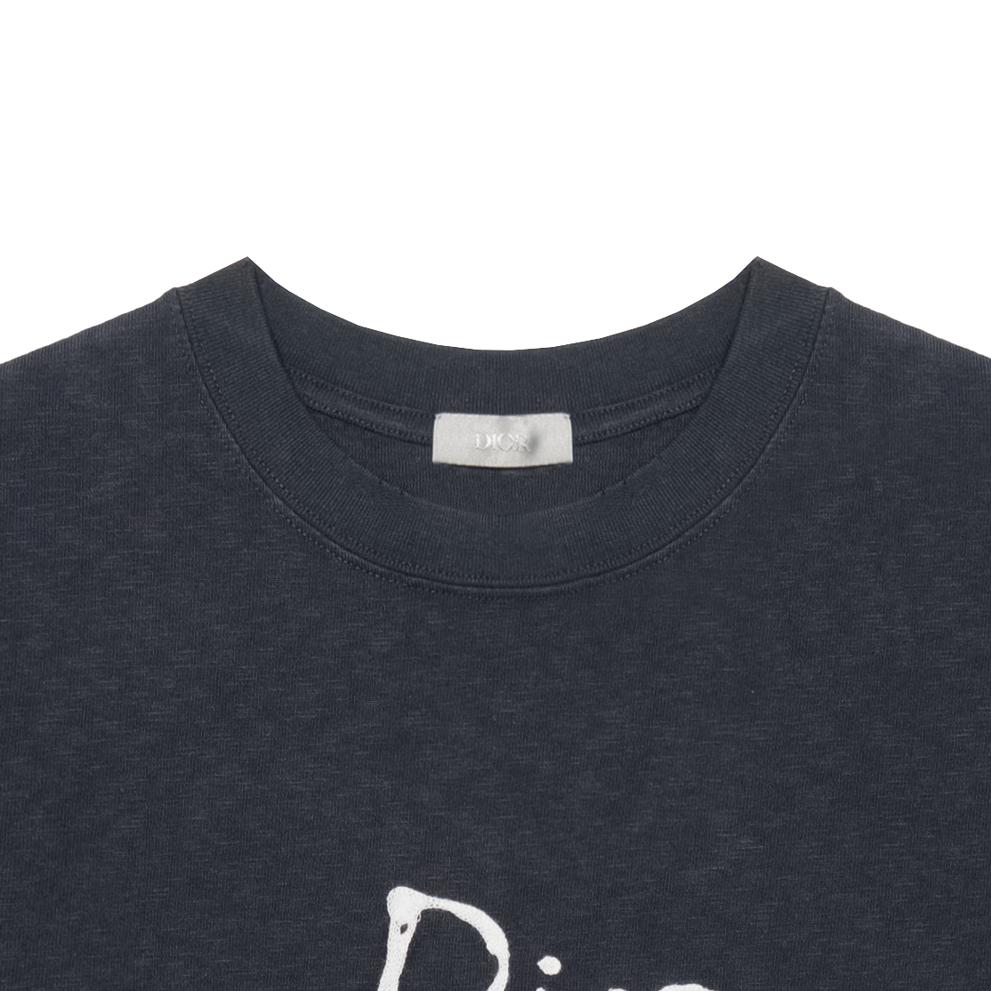 Kaos Pendek DIOR dengan Motif Gambar/Cetak, Cocok untuk Pria dan Wanita  -D-02