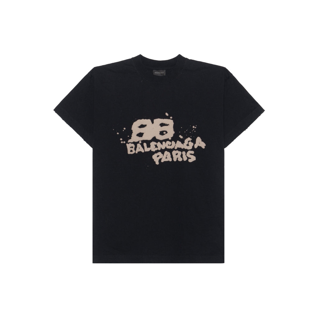 Kaos Pendek Balenciaga dengan Motif Gambar/Cetak, Cocok untuk Pria dan Wanita -BL-18