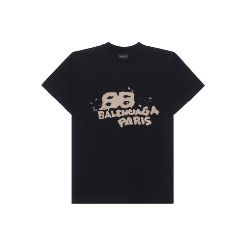 Kaos Pendek Balenciaga dengan Motif Gambar/Cetak, Cocok untuk Pria dan Wanita -BL-18