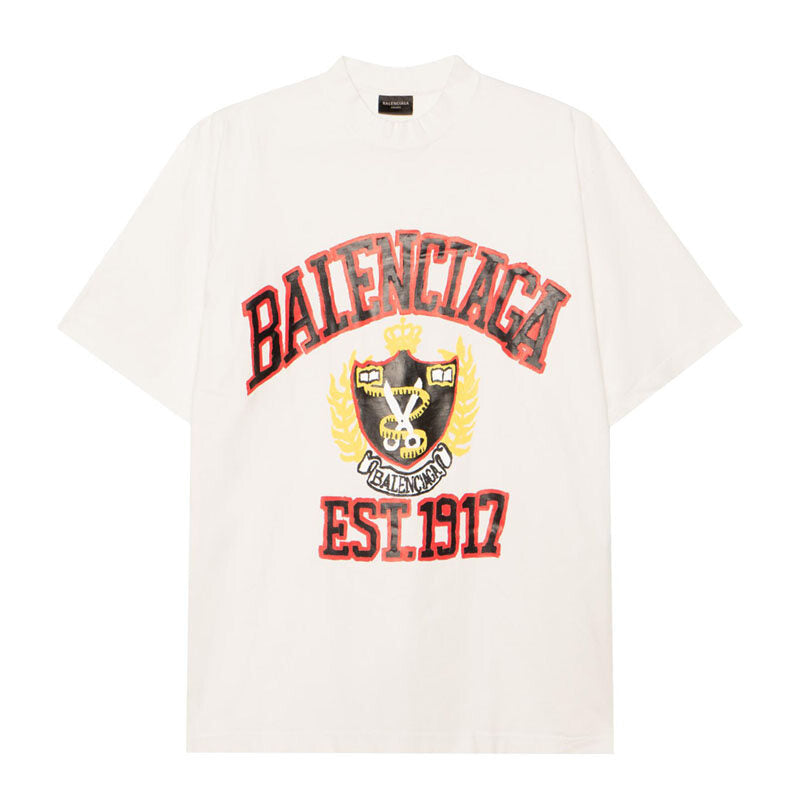 Kaos Pendek Balenciaga dengan Motif Gambar/Cetak, Cocok untuk Pria dan Wanita -BL-13