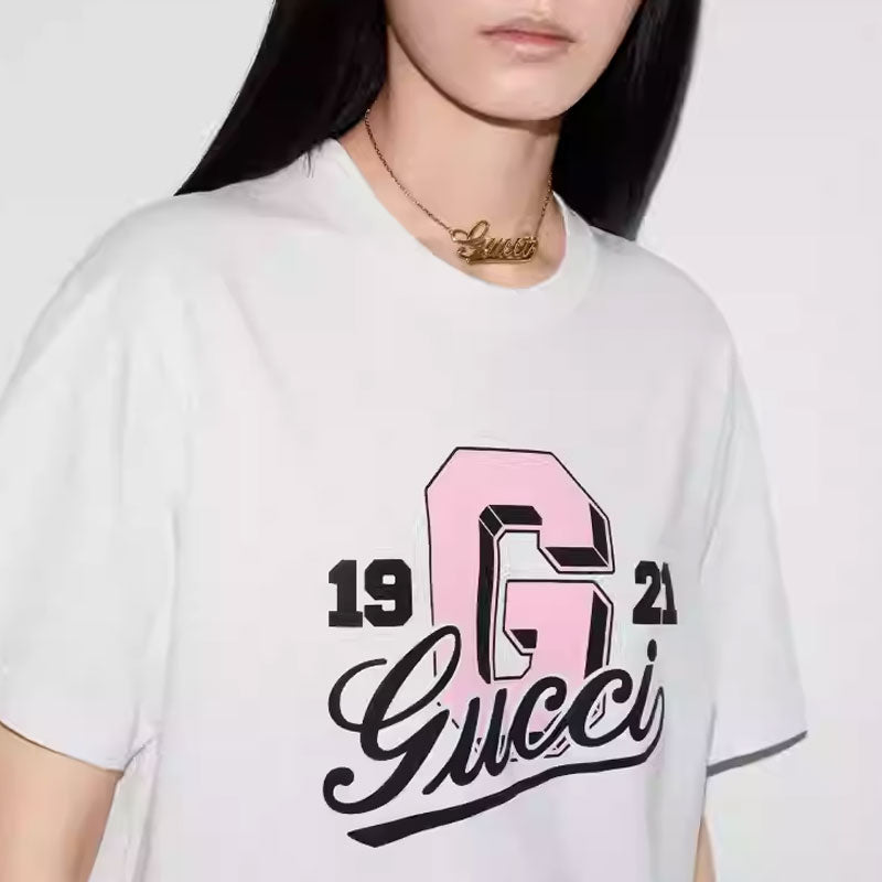 GUCCI Kaos Logo Seri Huruf, Unisex, COD '"  G-90