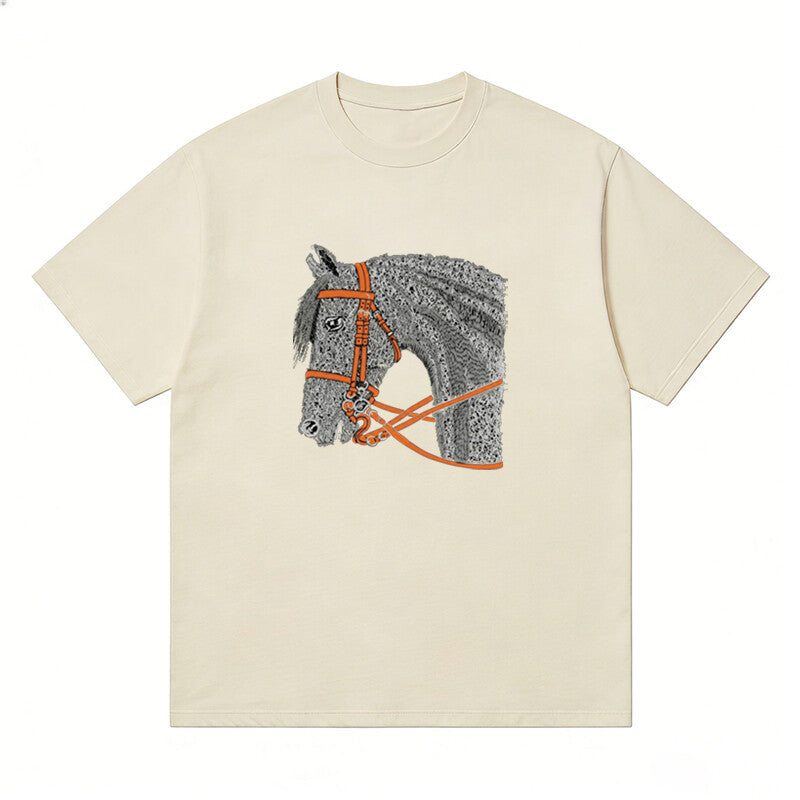 HERMES Kaos Logo Seri Huruf, Unisex '"COD '"  HE - 1