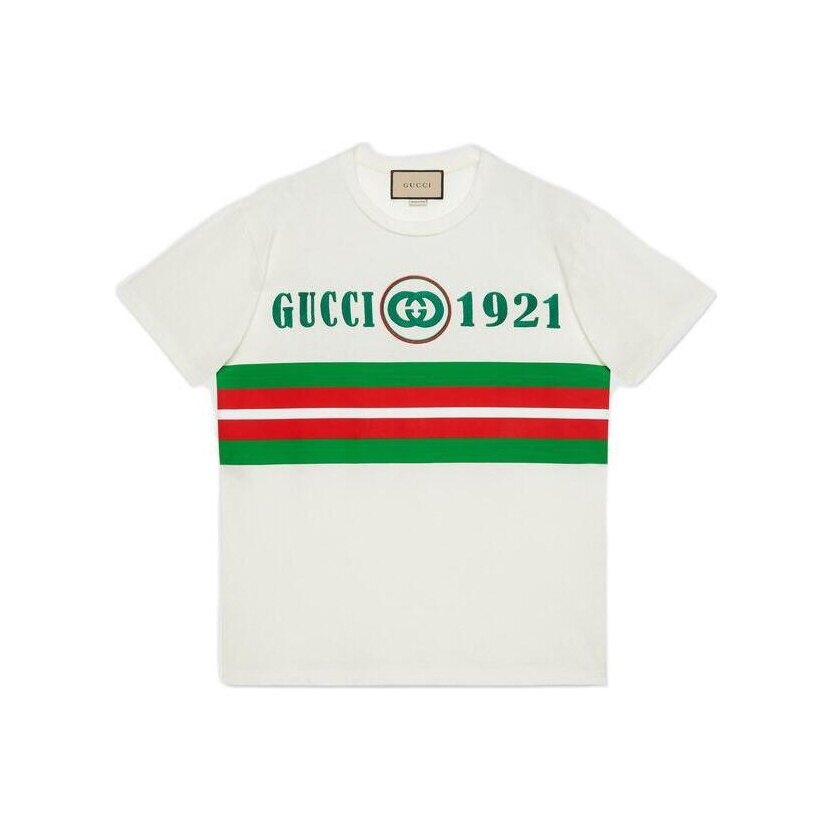 GUCCI Kaos Logo Seri Huruf, Unisex, COD '"    '"  G-65
