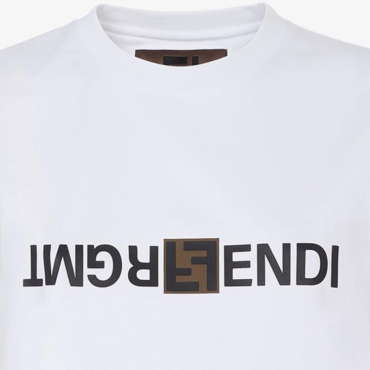 Kaos Pendek FENDI dengan Motif Gambar/Cetak, Cocok untuk Pria dan WanitaF-16