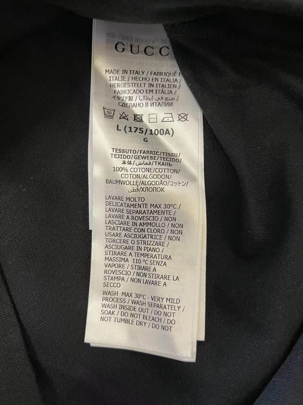 GUCCI Kaos Logo Seri Huruf, Unisex, COD '"   G-111