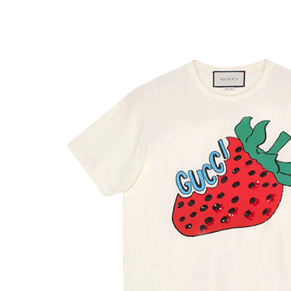 GUCCI Kaos Logo Seri Huruf, Unisex, COD '"  G-70