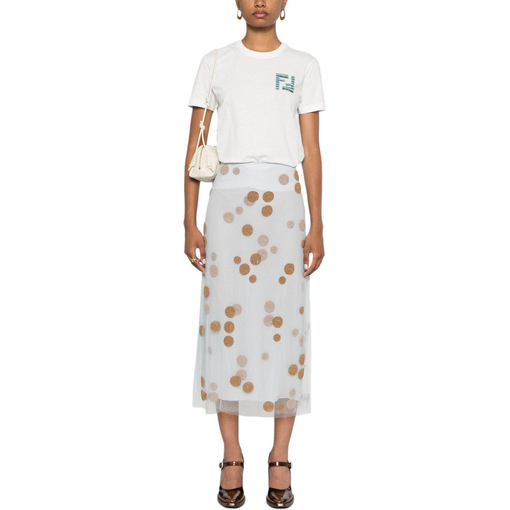 Kaos Pendek FENDI dengan Motif Gambar/Cetak, Cocok untuk Pria dan WanitaF-20