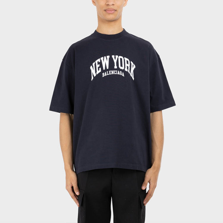 Kaos Pendek Balenciaga dengan Motif Gambar/Cetak, Cocok untuk Pria dan Wanita -BL-49