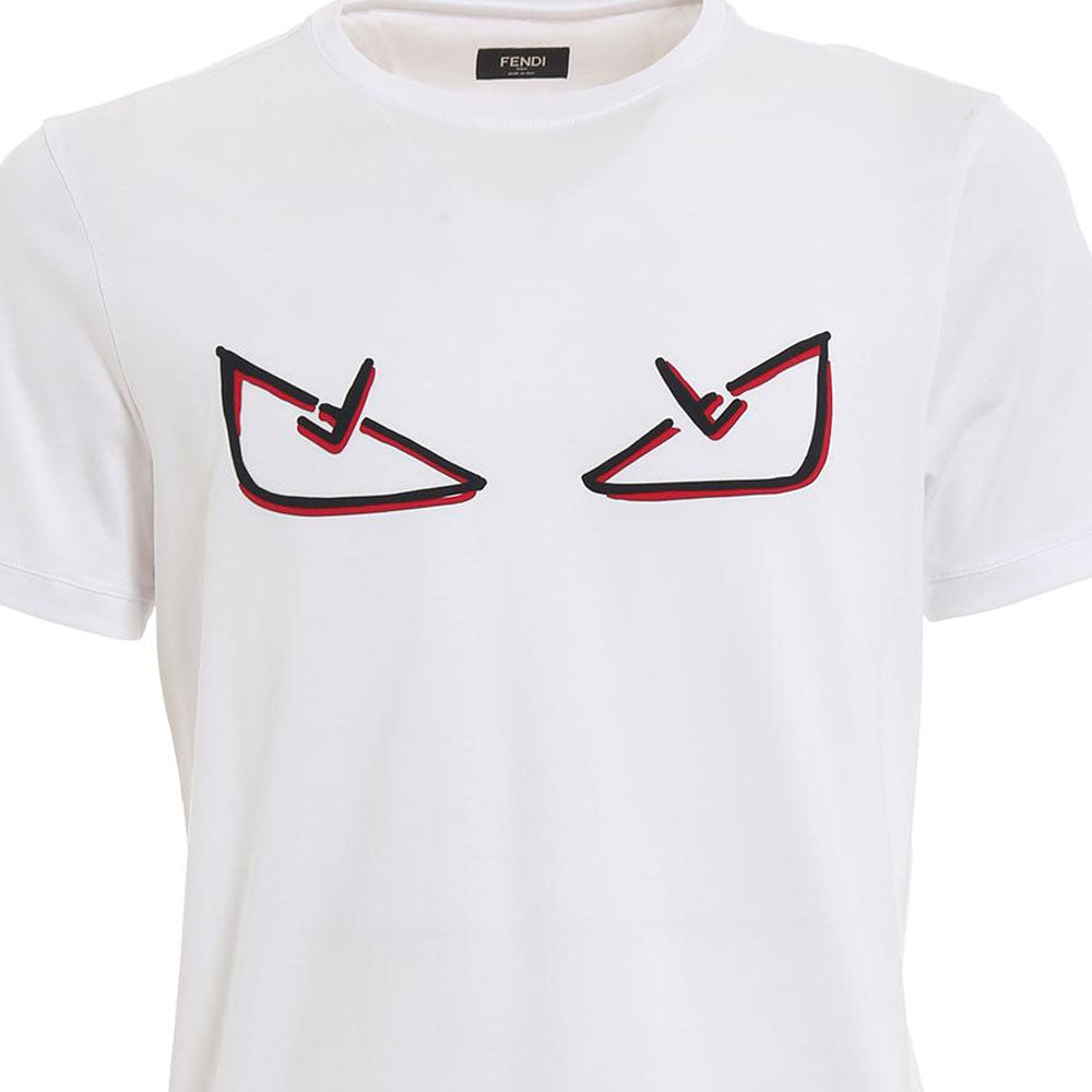 Kaos Pendek FENDI dengan Motif Gambar/Cetak, Cocok untuk Pria dan WanitaF-51