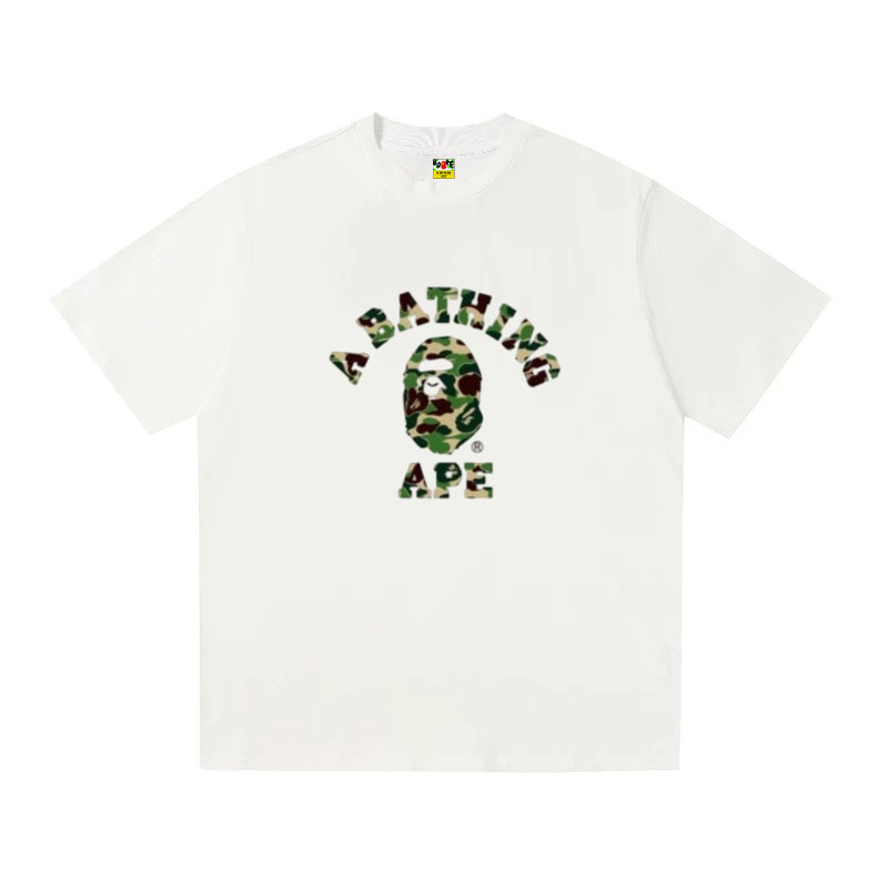A BATHING APE Kaos Logo Seri Huruf, Unisex '"COD '"  AP-203