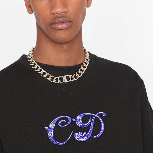 Kaos Pendek DIOR dengan Motif Gambar/Cetak, Cocok untuk Pria dan Wanita  -D-16