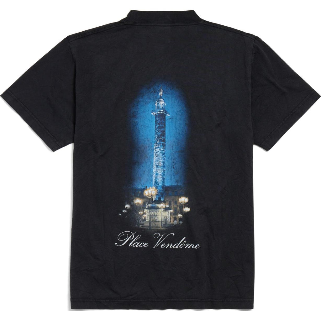 Kaos Pendek Balenciaga dengan Motif Gambar/Cetak, Cocok untuk Pria dan Wanita -BL-48