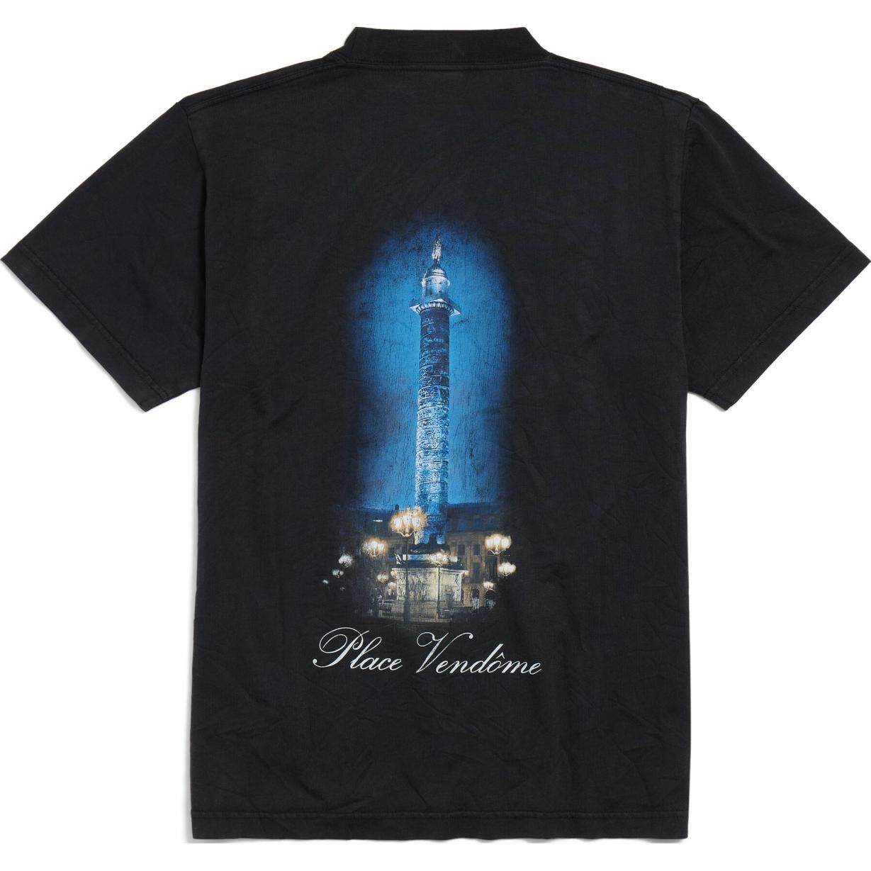 Kaos Pendek Balenciaga dengan Motif Gambar/Cetak, Cocok untuk Pria dan Wanita -BL-48